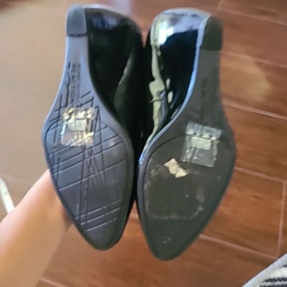 Kenneth Cole Reaction Women Black Patent Shoes S7 W/ankle Strap. Cutesy, Cosplay - Picture 4 of 5